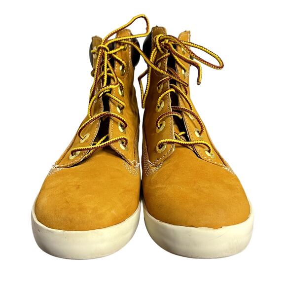 Timberland Womens 6" Glastenbury Wheat Nubuck Leather Lace Up Boots Size 6 - Picture 5 of 9